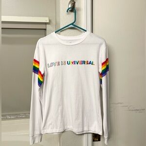 NWOT Universal Studios Long Sleeve Pride Shirt